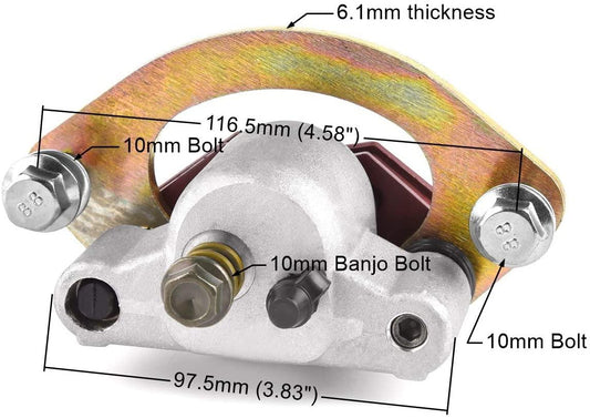 BRAKE CALIPER RH FRONT, 1911151, 1911302 POLARIS