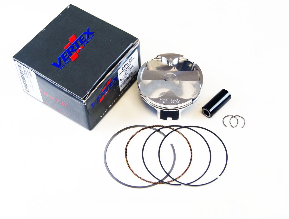 PISTON KIT VERTEX 78.0 C KAWASAKI KX 250 21-22, VERTEX 24509C COMPR 14,1;1