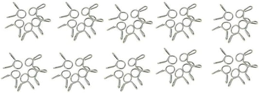 HOSE CLAMP / CLIP ID: 6mm PACK 50, OD PIPE DIA RANGE 6.5MM - 7MM