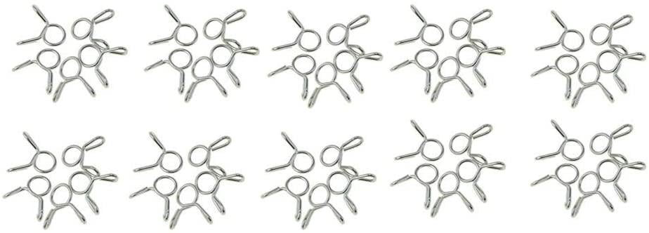 HOSE CLAMP / CLIP ID: 10mm PACK 50, OD PIPE DIA RANGE 10.5MM - 11MM