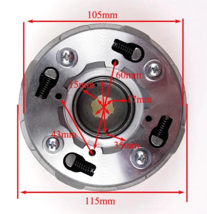 LIFAN 125CC SEMI AUTO CLUTCH, SEMI AUTO MODELS ONLY