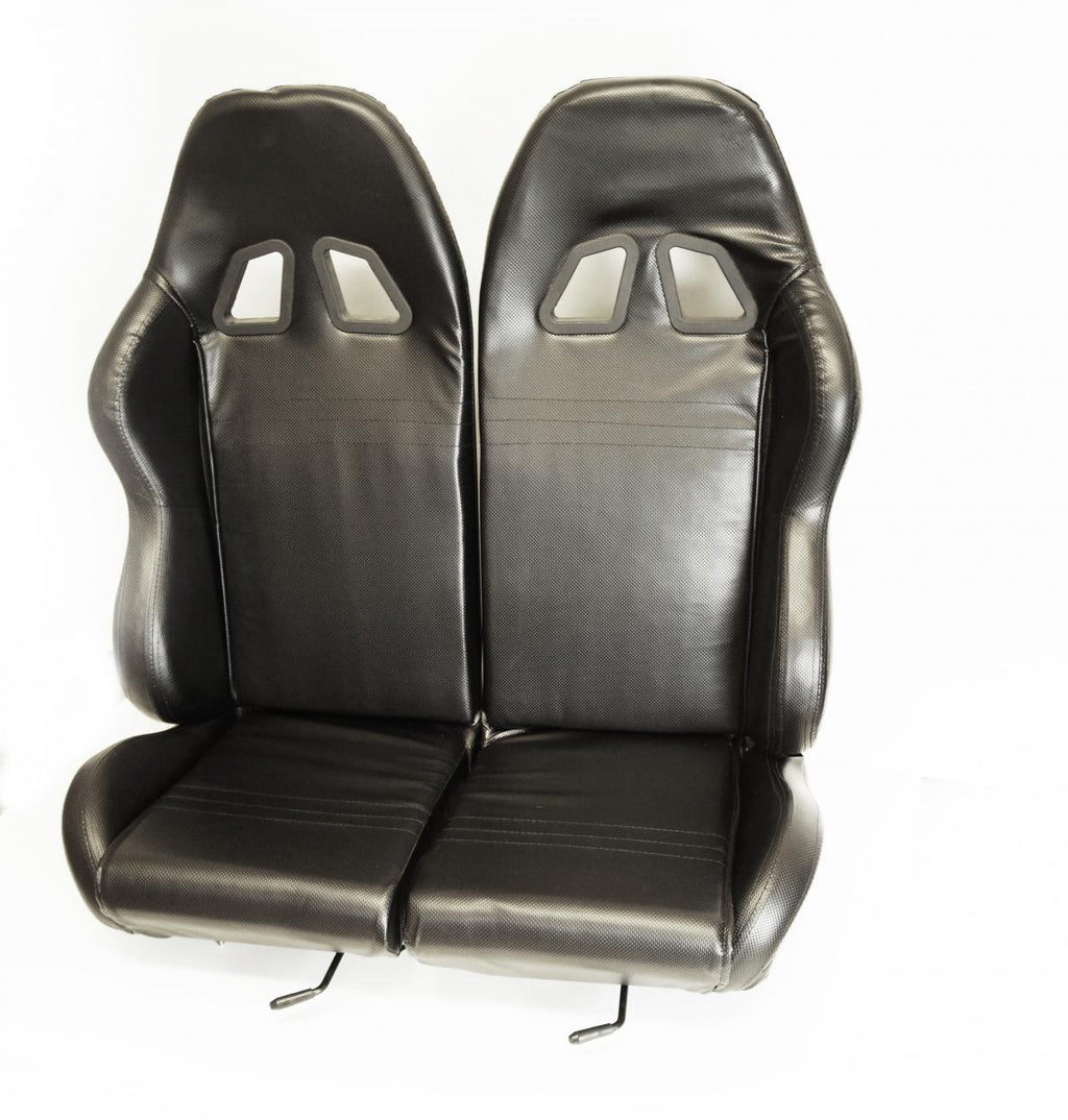 BUGGY GO KART UNIVERSAL TWIN BUCKET SEAT WITH MOUNTING RAILS
