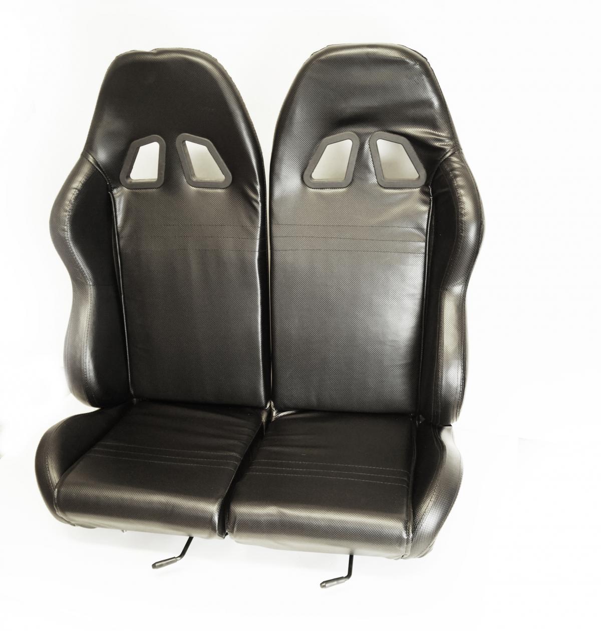 BUGGY GO KART UNIVERSAL TWIN BUCKET SEAT WITH MOUNTING RAILS