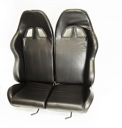 BUGGY GO KART UNIVERSAL TWIN BUCKET SEAT WITH MOUNTING RAILS