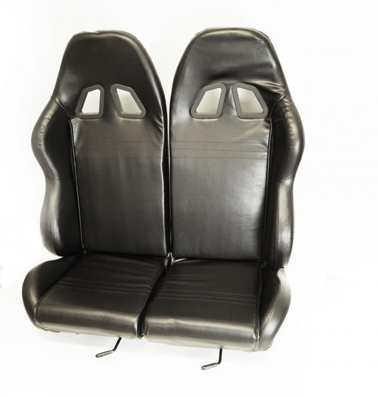 BUGGY GO KART UNIVERSAL TWIN BUCKET SEAT WITH MOUNTING RAILS