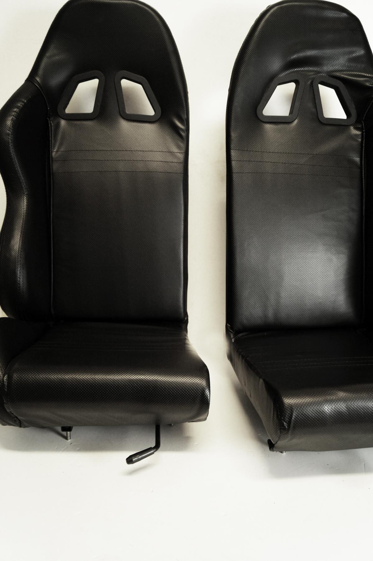 BUGGY GO KART UNIVERSAL TWIN BUCKET SEAT WITH MOUNTING RAILS