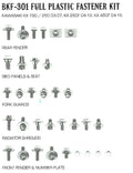 PLASTIC BOLT KIT KAWASAK STYLE, FULL PLASTIC FASTENER KIT