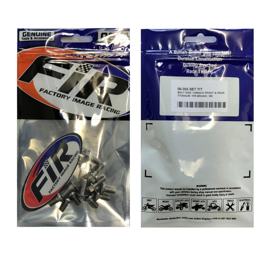 BOLT DISC YAMAHA FRONT & REAR, TITANIUM / / M6, 90149-06327-00 / 90151-06080-00, 90109-065G4-00 / 90105-06109-00