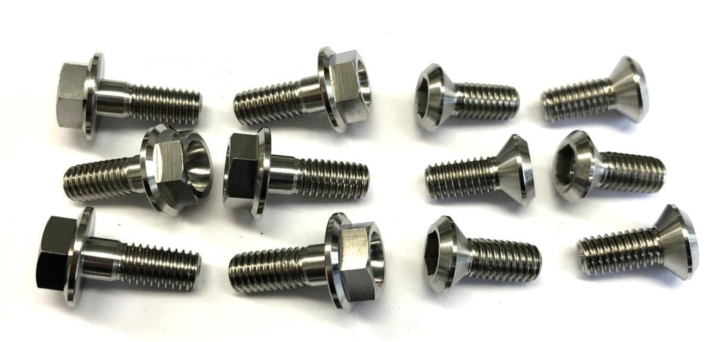 BOLT DISC YAMAHA FRONT & REAR, TITANIUM / / M6, 90149-06327-00 / 90151-06080-00, 90109-065G4-00 / 90105-06109-00