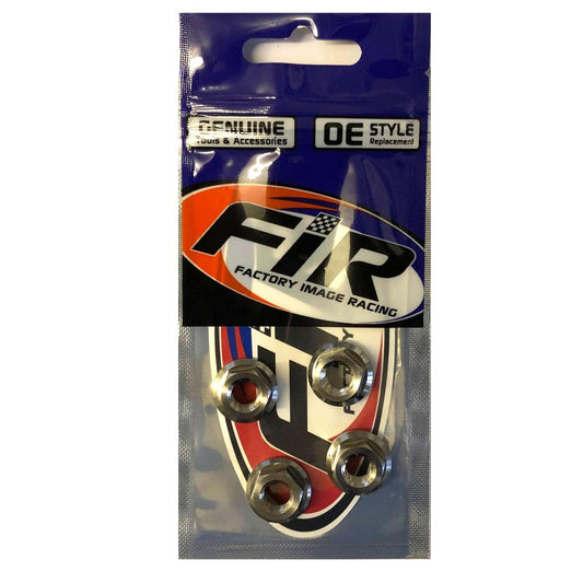 TITANIUM M8X1.25mm FLANGE NUT, TITANIUM GRADE 5 / PACK OF 4