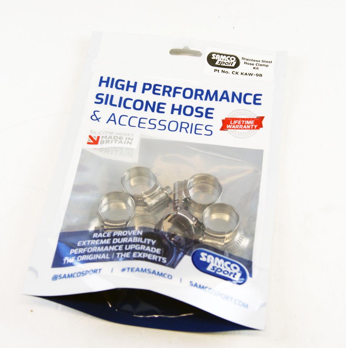 COOLANT HOSE STAINLESS KALE CLAMP KIT 21-24 KAWASAKI 250 SAMCO SPORT CKKAW-98
