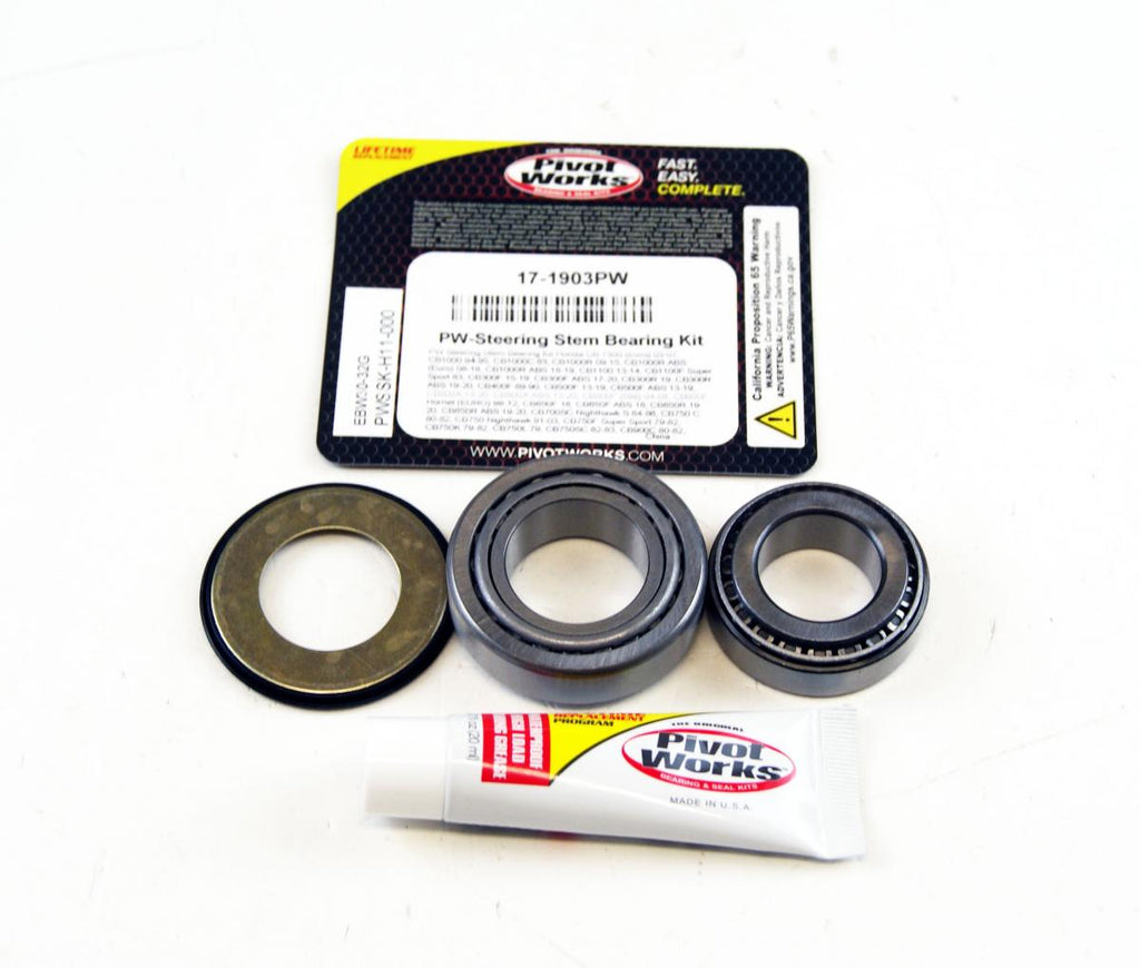 STEERING BEARING SEAL KIT 77-18 HONDA TRIUMPH PIVOT WORKS PWSSK-H11-000 17-1903.PW