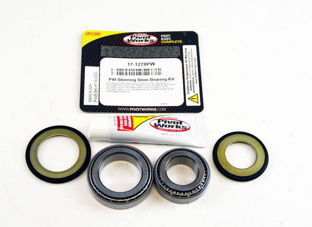STEERING STEM BEARING SEAL KIT 00-18 HONDA GL RVT VT FSC NSS PIVOT WORKS PWSSK-H19-000