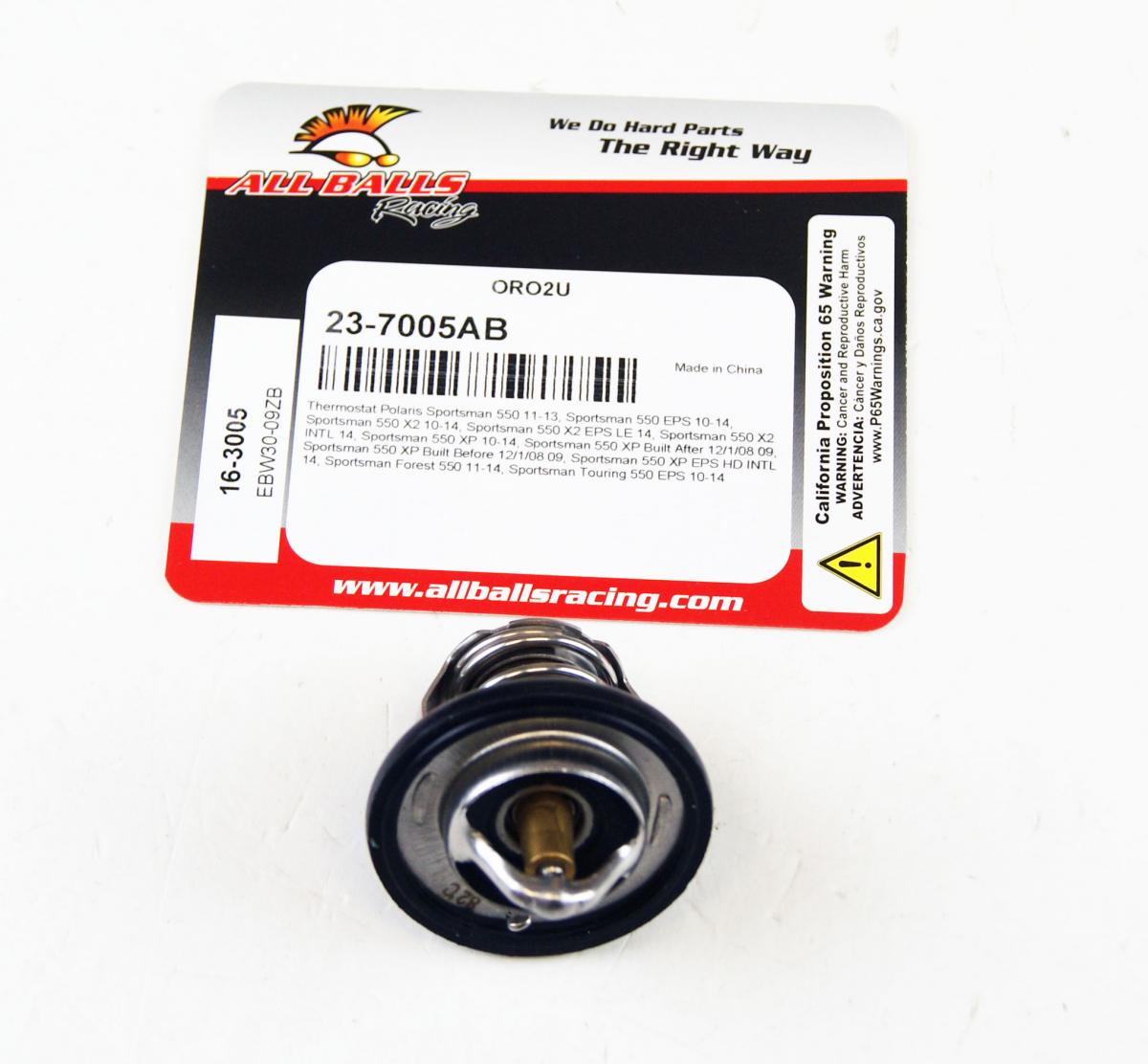 THERMOSTAT 09-14 POLARIS SPORTSMAN X2 XP TOURING FOREST EPS INTL LE 550 ALLBALLS 16-3005 3090135