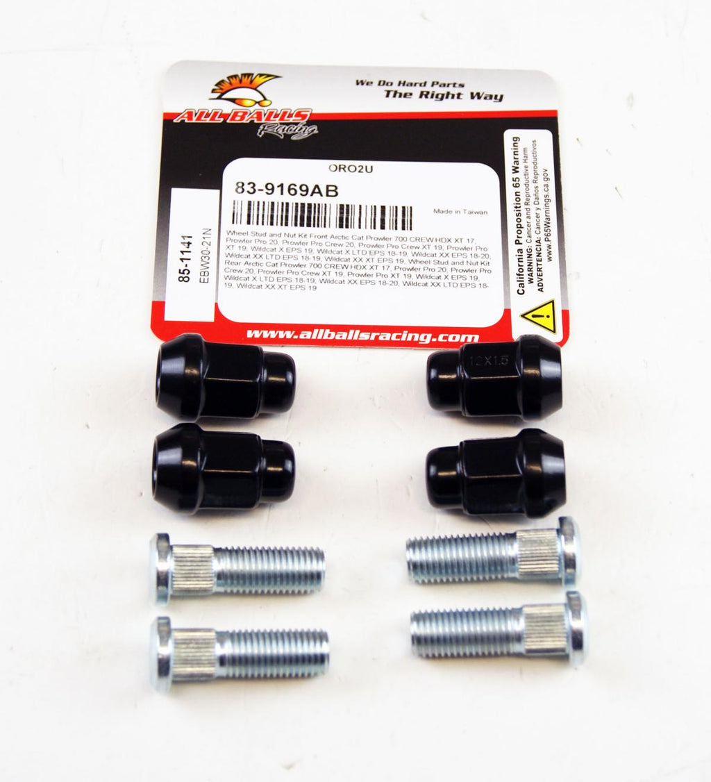WHEEL STUD NUT KIT 17-20 ARCTIC CAT PROWLER 700 HDX PRO CREW XT WILDCAT X XX LTD EPS ALLBALLS 85-1141