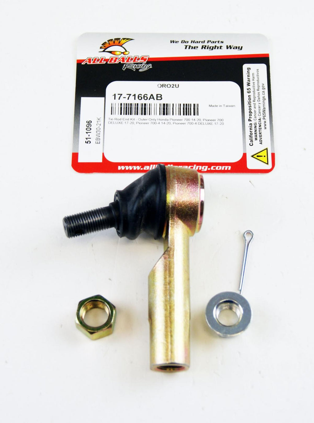 TIE ROD END KIT 14-20 HONDA PIONEER 700 4 DELUXE ALLBALLS 51-1096 OUTER