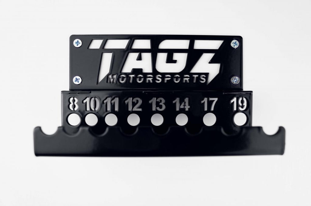 TAGZ ORGANISER T-BAR RACK BLACK, FITS UP TO 8 T-BARS