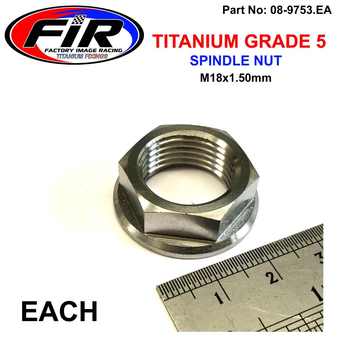 GR5 YAMAHA FRONT SPINDLE NUT, M18x1.50mm 90179-18011-00 EACH 92210-0065