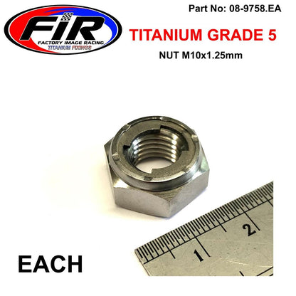 GR5 M10x1.25mm INSERT LOCK NUT, Ti-GR5 INSERT YAMAHA HONDA EACH, 90185-10012 90306-KZ4-711