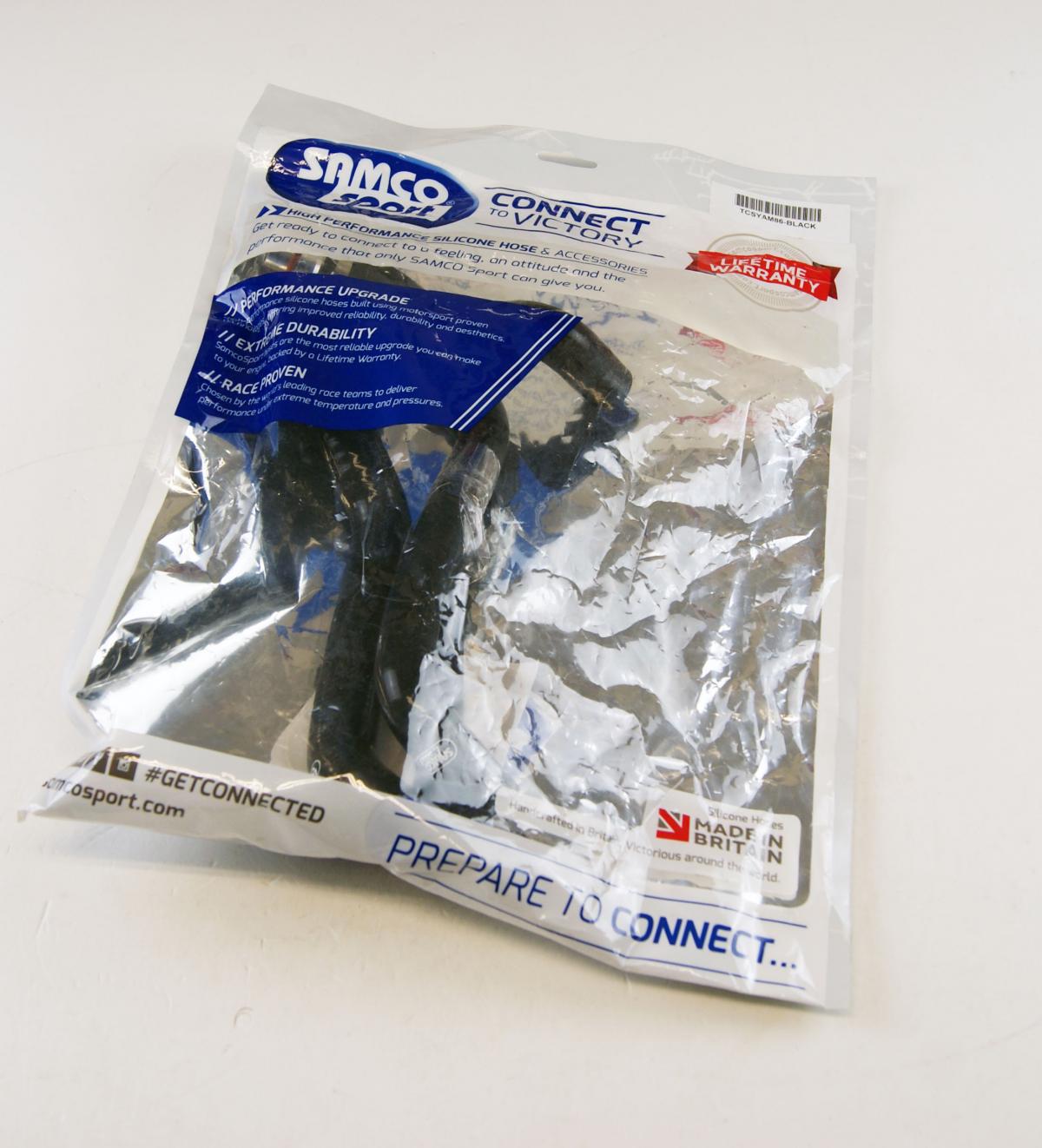 COOLANT HOSE 3 PIECE KIT BLACK YAMAHA 450 WR YZ F 'Y' RACE DESIGN SAMCO SPORT YAM-86-BK