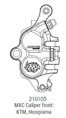 KTM HUSQVARNA FRONT RACING CALIPER, MOTOMASTER 210105 MXC, 7701301500101