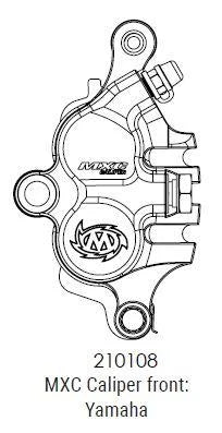 YAMAHA FRONT RACING CALIPER, MOTOMASTER 210108 MXC