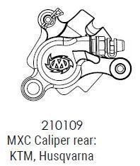 KTM/HUS REAR RACING CALIPER, MOTOMASTER 210109 MXC