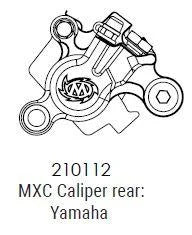 YAMAHA REAR RACING CALIPER, MOTOMASTER 210112 MXC