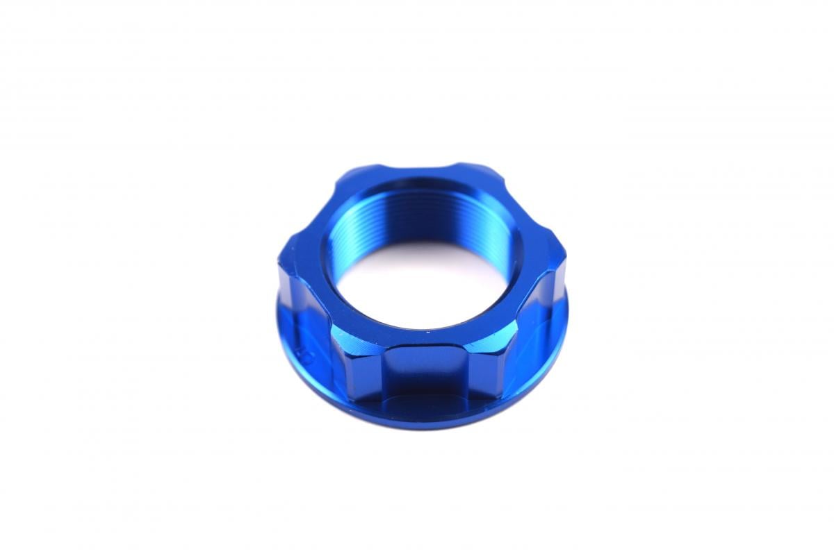 M24x1.00mm STEM NUT EACH BLUE, ALUMINIUM / CR RM RMZ YZ YZF, / CNC