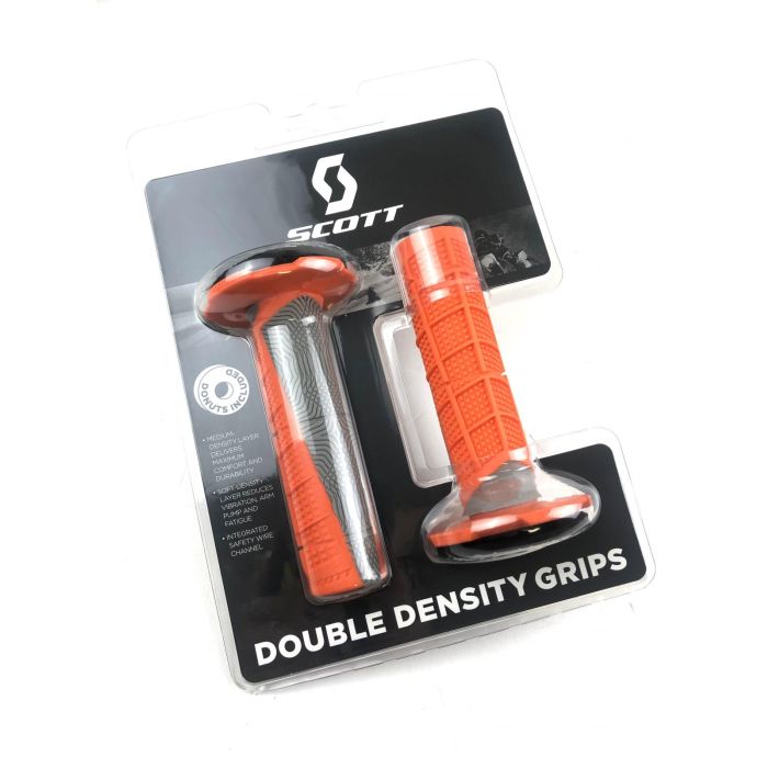 002 SCOTT DUECE GRIPS W/DONUTS OR/GY, 219627-1011