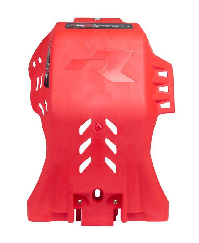 PLASTIC SKID PLATE BETA RR 350-530 2020-23, RTECH R-PMBETRS4520, PLASTIC ENGINE COVER RED