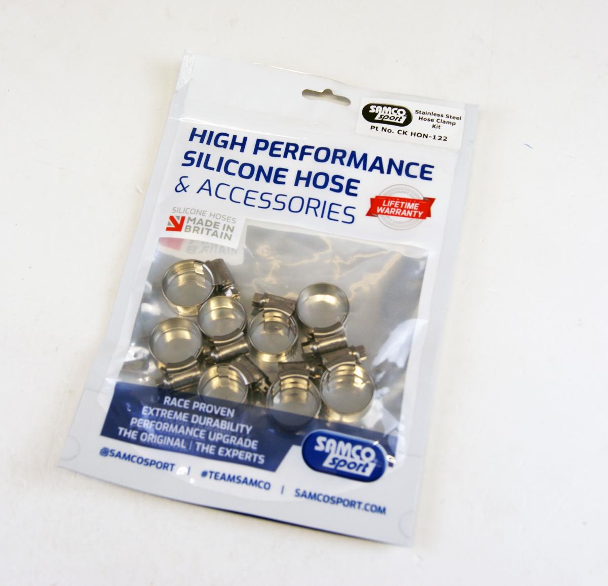 COOLANT HOSE STAINLESS KALE CLAMP KIT 18-21 HONDA 250 SAMCO SPORT CK HON-122