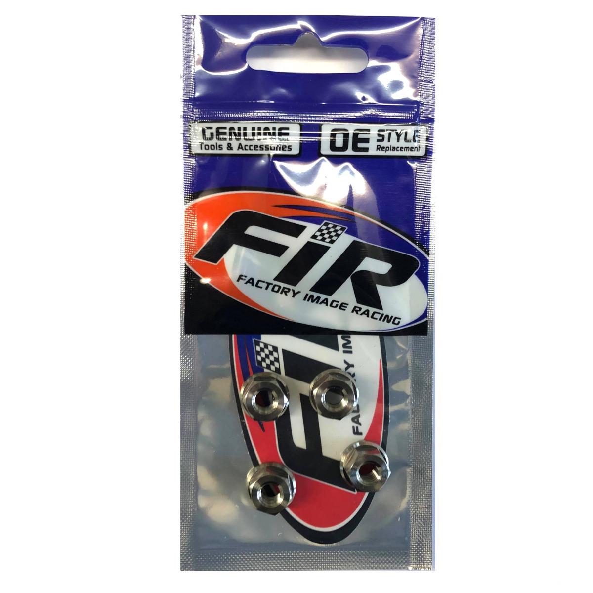 TITANIUM M6X1.00mm FLANGE NUT, TITANIUM GRADE 5 / PACK OF 4