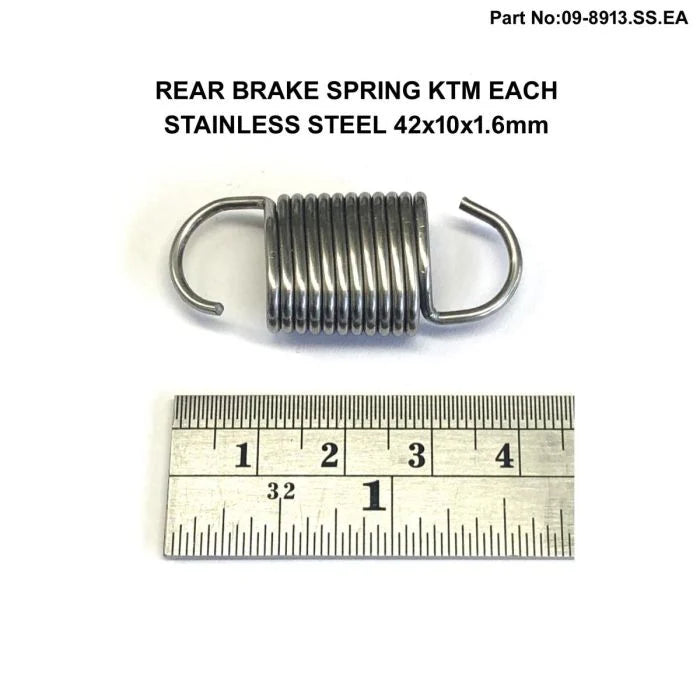 SS REAR BRAKE SPRING EACH, 79003062000 STAINLESS STEEL, DIRT RACING