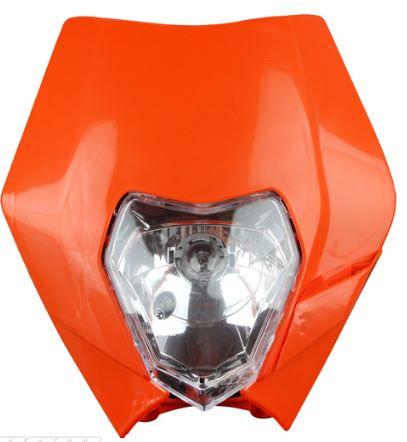 HEADLIGHT KTM ORANGE, EXC, EXCF, XCF, XCW, SXF SMR Enduro, Light Headlights Headlamp 867485