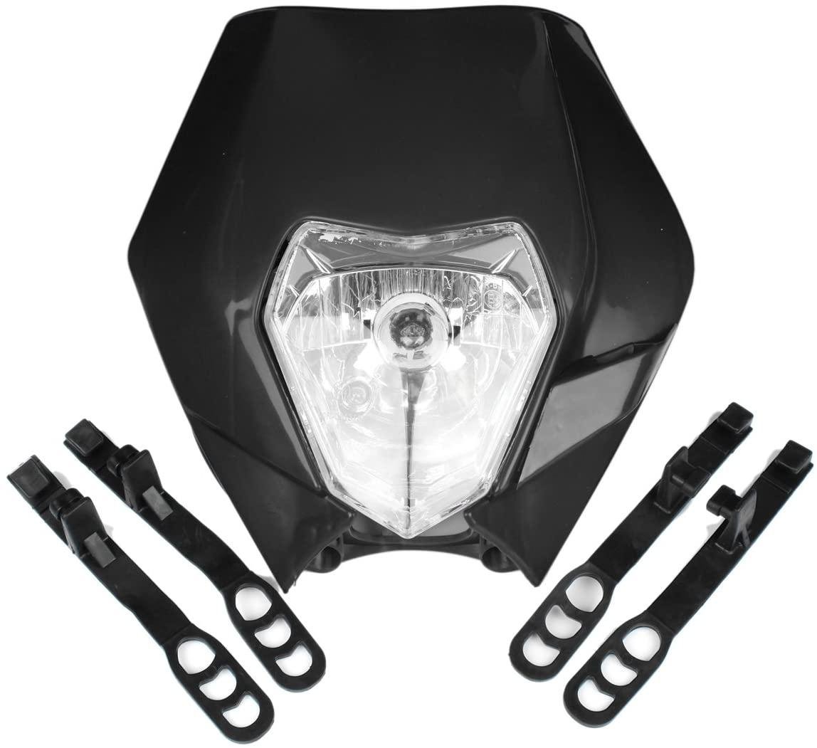 HEADLIGHT KTM BLACK, EXC, EXCF, XCF, XCW, SXF SMR Enduro, Light Headlights Headlamp 867485