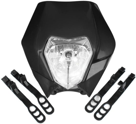 HEADLIGHT KTM BLACK, EXC, EXCF, XCF, XCW, SXF SMR Enduro, Light Headlights Headlamp 867485