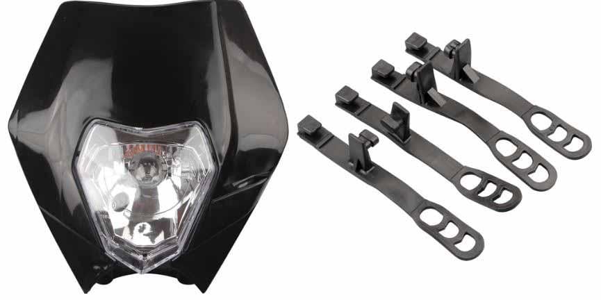 HEADLIGHT KTM BLACK, EXC, EXCF, XCF, XCW, SXF SMR Enduro, Light Headlights Headlamp 867485