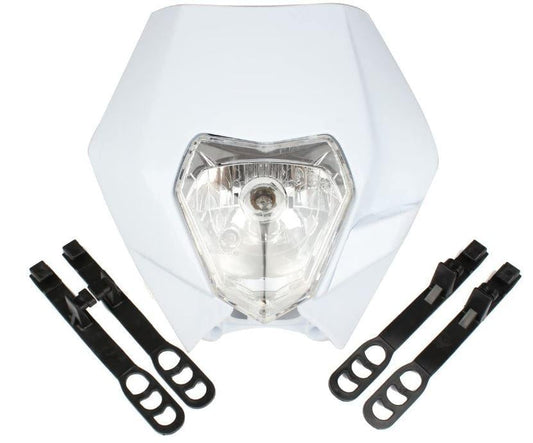 HEADLIGHT KTM WHITE, EXC, EXCF, XCF, XCW, SXF SMR Enduro, Light Headlights Headlamp 867485
