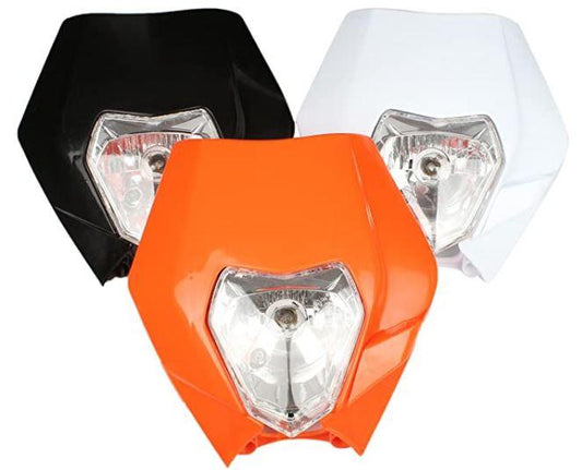 HEADLIGHT KTM WHITE, EXC, EXCF, XCF, XCW, SXF SMR Enduro, Light Headlights Headlamp 867485