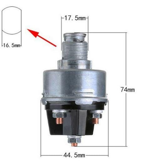 SWITCH IGNITION 4 WAY - 2 KEYS UNIVERSAL
