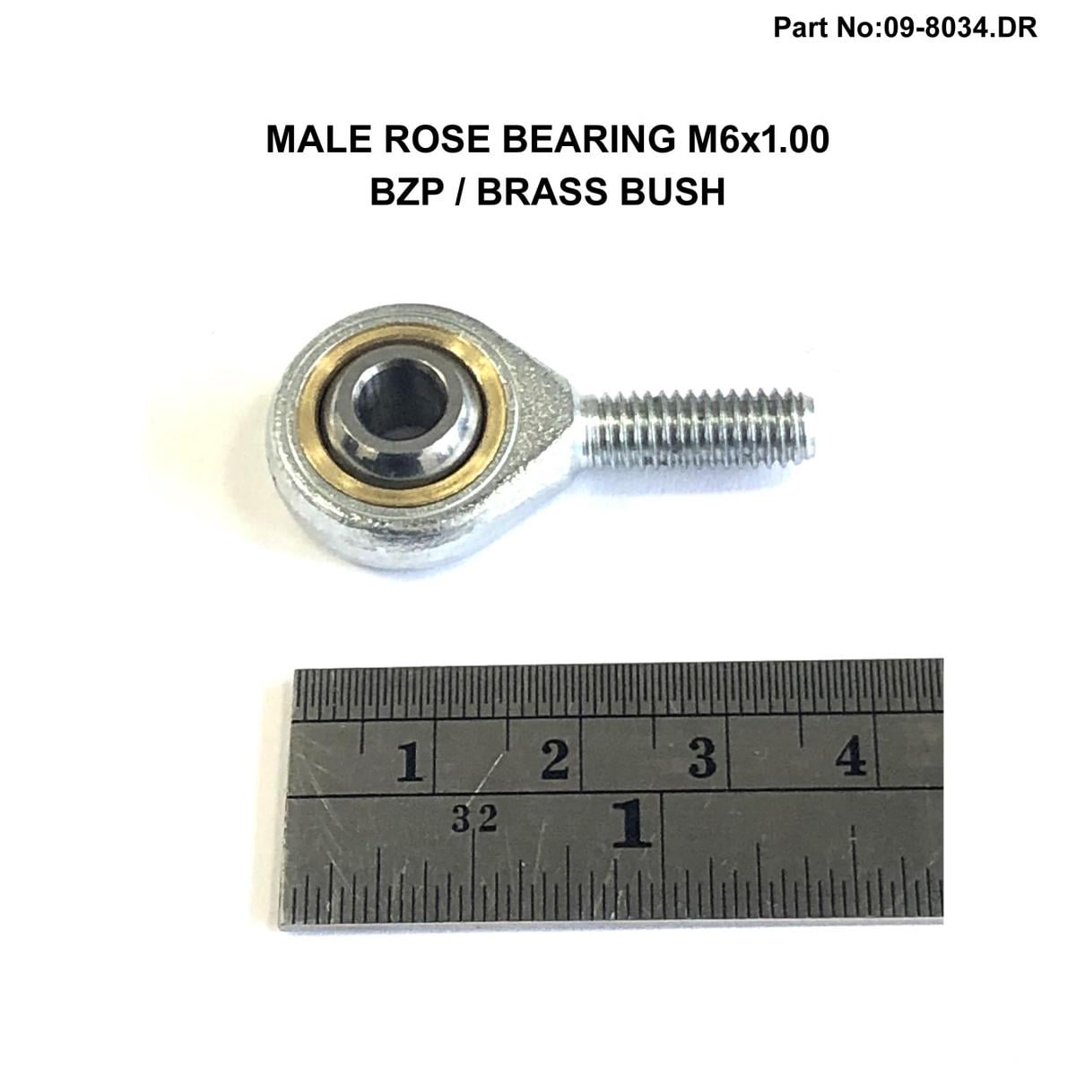 BEARING ROD END M6x1.00 FIR 54813055100 54813055000  CMP6 / Ka6 03 MALE ROSE EACH