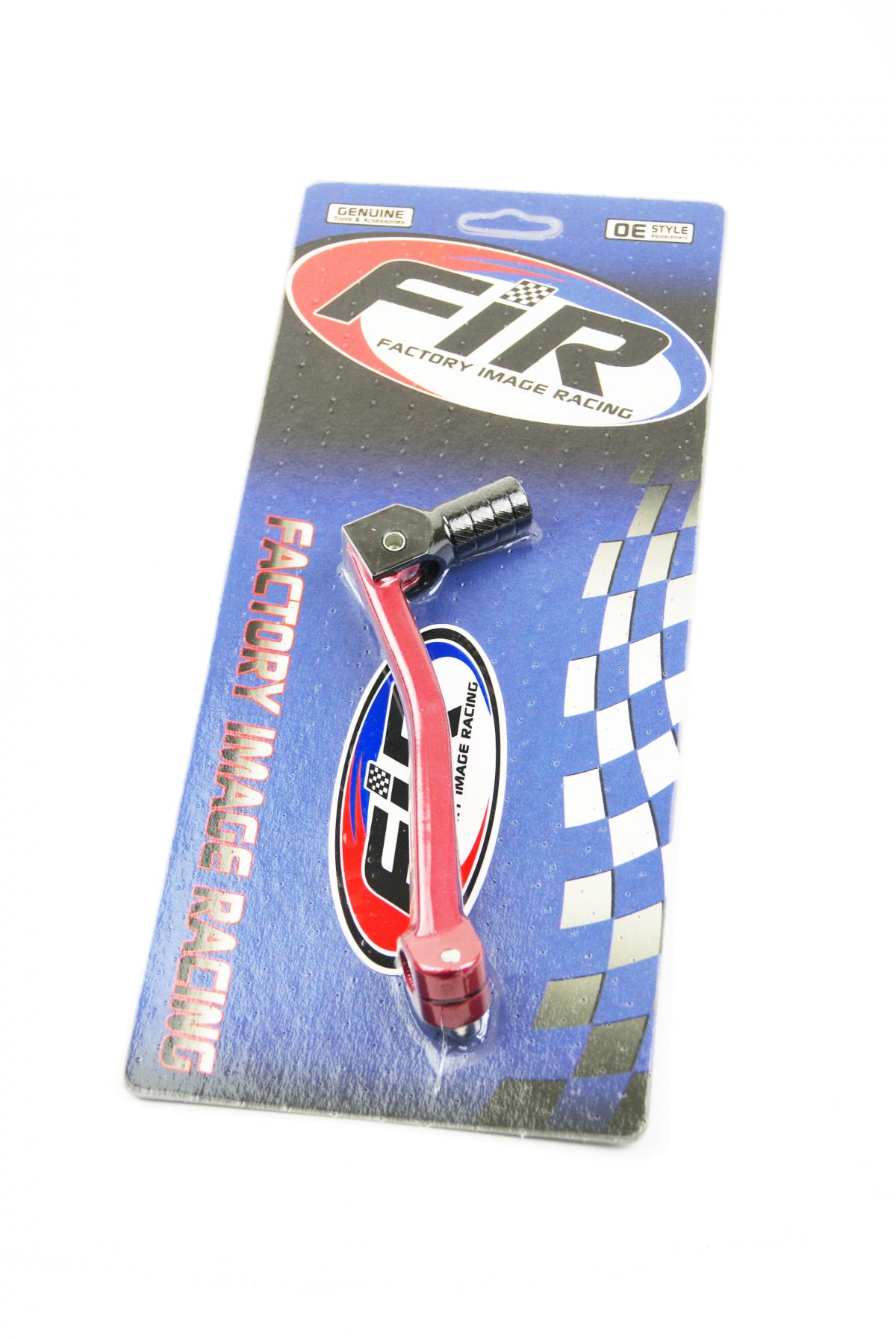 GEAR LEVER ALLOY RED, BLACK TIP