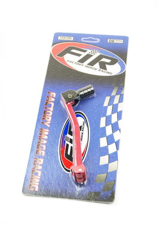 GEAR LEVER ALLOY RED, BLACK TIP