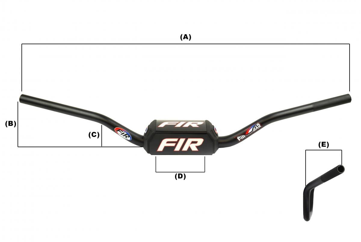 TAPER HANDLEBAR HENRY/REED, FIR TH-09-28.6 6061, BLACK