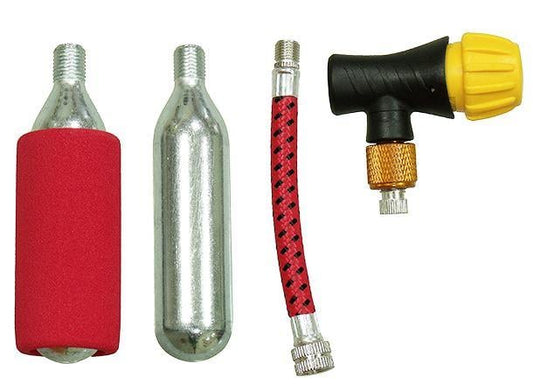 TYRE REPAIR KIT WITH INFLATER + 2 x 16g Co2 CARTRIDGE