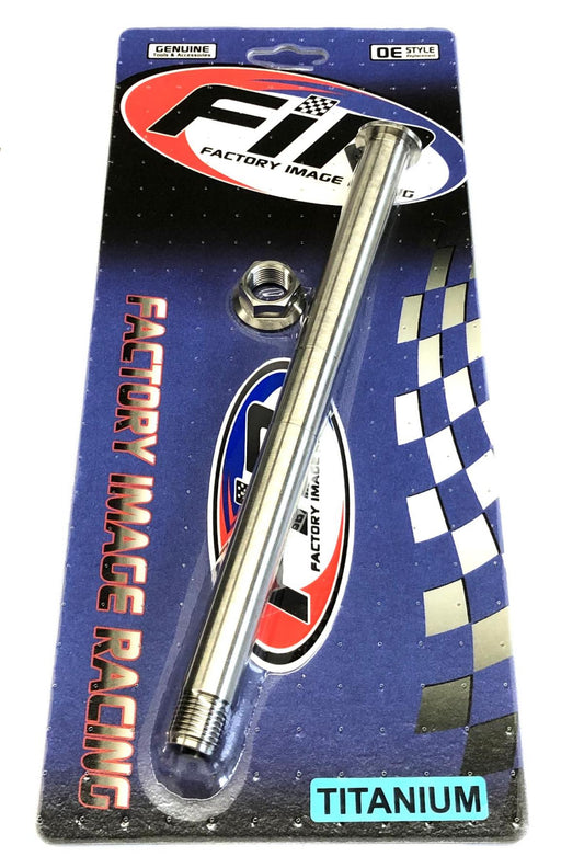 KTM M16x1.5mm SWINGARM PIN & NUT, GR5 79004037100 & 54804038000, FIR-BARND / TITANIUM GRADE 5