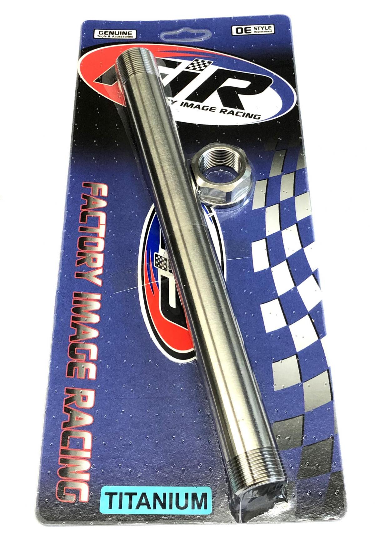 KTM NEW REAR SPINDLE & NUT M25x1.5, TITANIUM GR5 / SX XC SC-F XC-F, 77710085044 / 61010086000