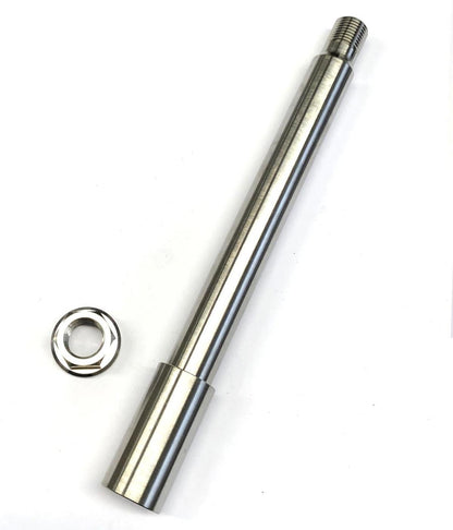 HONDA FRONT SPINDLE & NUT M16x1.5, TITANIUM GRADE 5 / OEM REF: 44301-MEN-000 / 90301-KZ4-J40