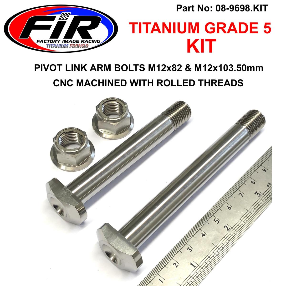GR5 PIVOT ARMS BOLTS M12 KIT, 90130-MEN-840 BOLT, LINK (12X82), 90132-MKE-A00 BOLT, LINK B (12X103.5)